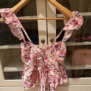 ASTR Baylin Lace Up Top! Sexy + Fun!